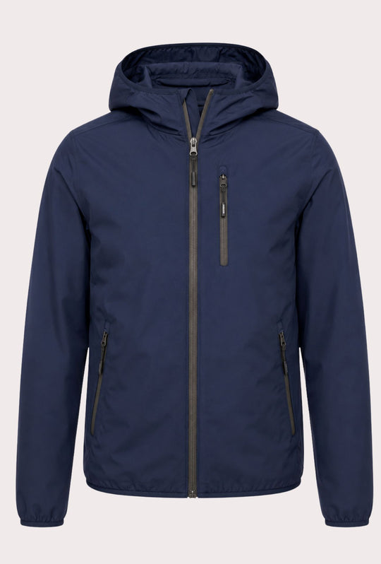 Giubbotto Uomo Double Face Dresserd Piumino e tessuto tecnico - BLU