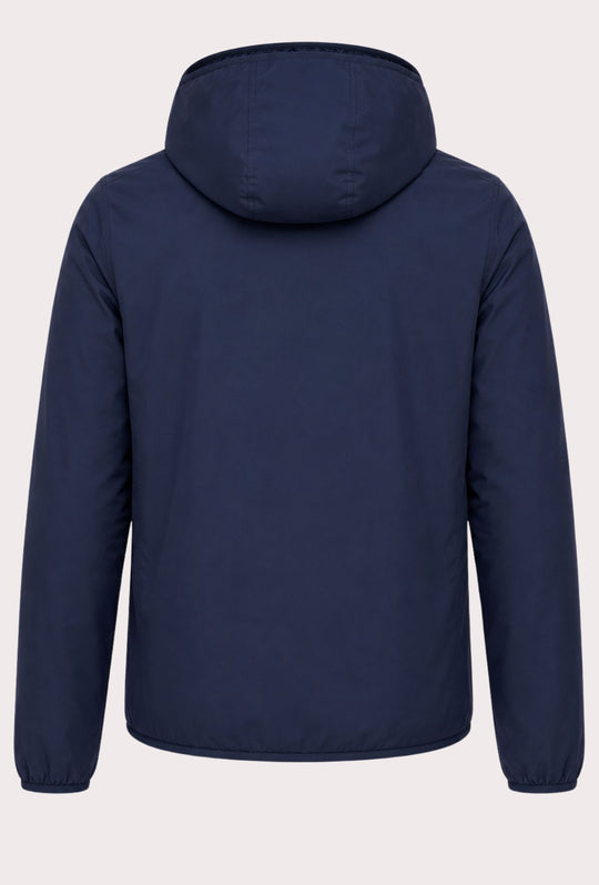 Giubbotto Uomo Double Face Dresserd Piumino e tessuto tecnico - BLU
