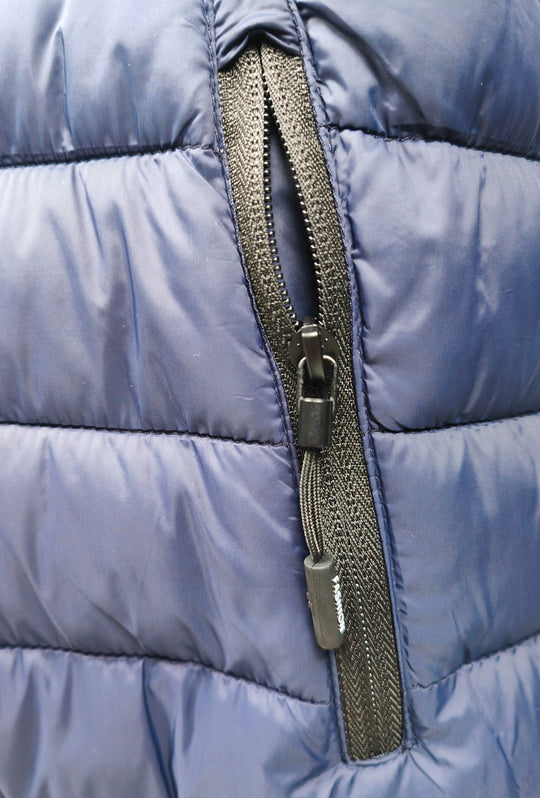Giubbotto Uomo Double Face Dresserd Piumino e tessuto tecnico - BLU