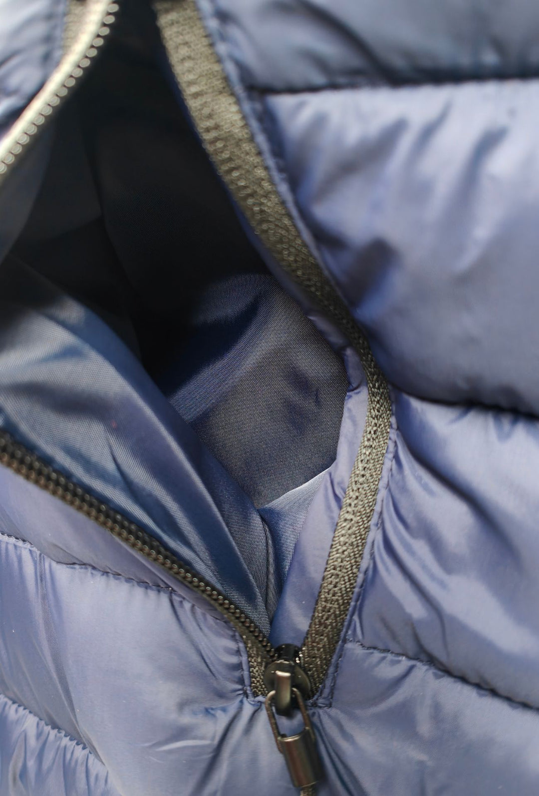 Giubbotto Uomo Double Face Dresserd Piumino e tessuto tecnico - BLU