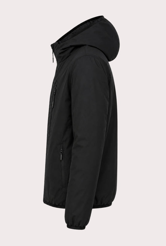 Giubbotto Uomo Double Face Dresserd Piumino e tessuto tecnico - NERO
