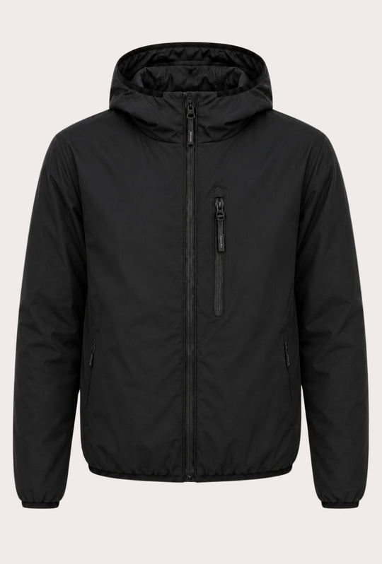 Giubbotto Uomo Double Face Dresserd Piumino e tessuto tecnico - NERO