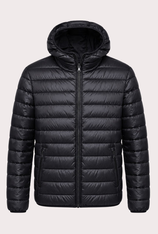 Giubbotto Uomo Double Face Dresserd Piumino e tessuto tecnico - NERO
