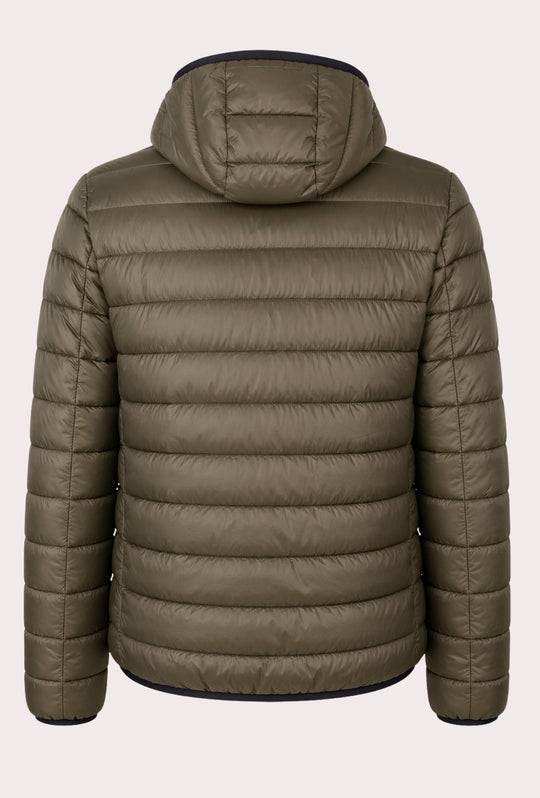 Giubbotto Uomo Double Face Dresserd Piumino e tessuto tecnico - VERDE MILITARE