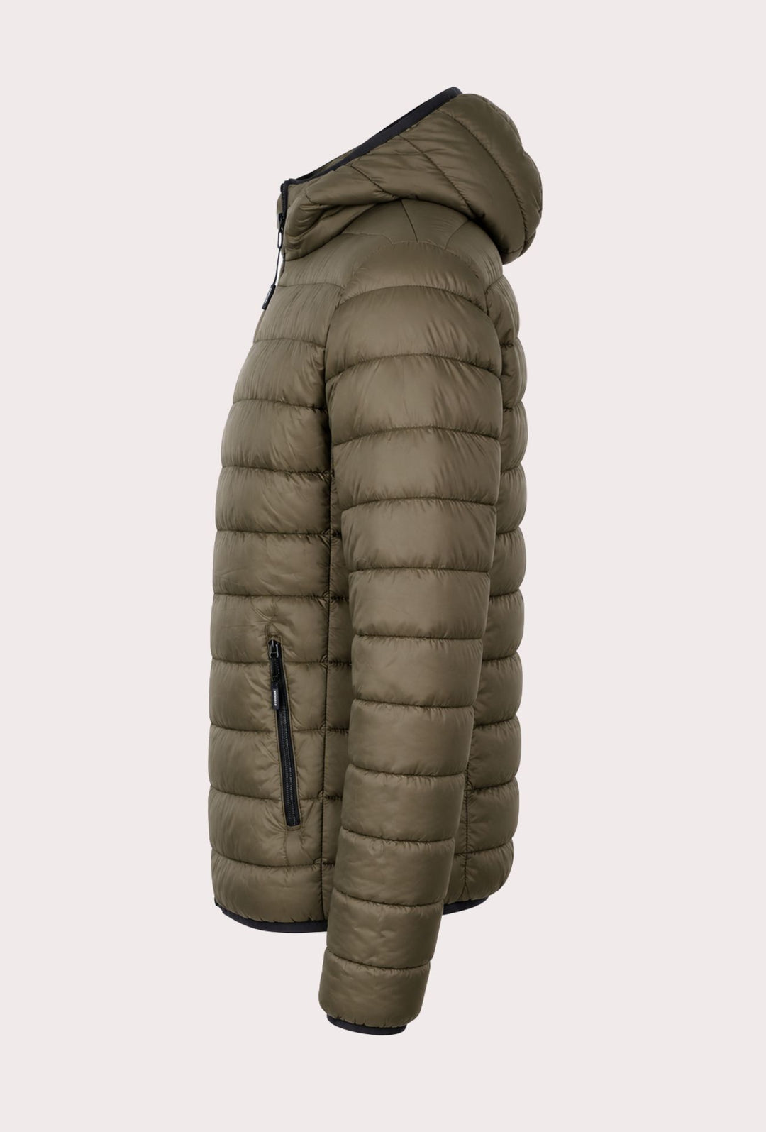 Giubbotto Uomo Double Face Dresserd Piumino e tessuto tecnico - VERDE MILITARE
