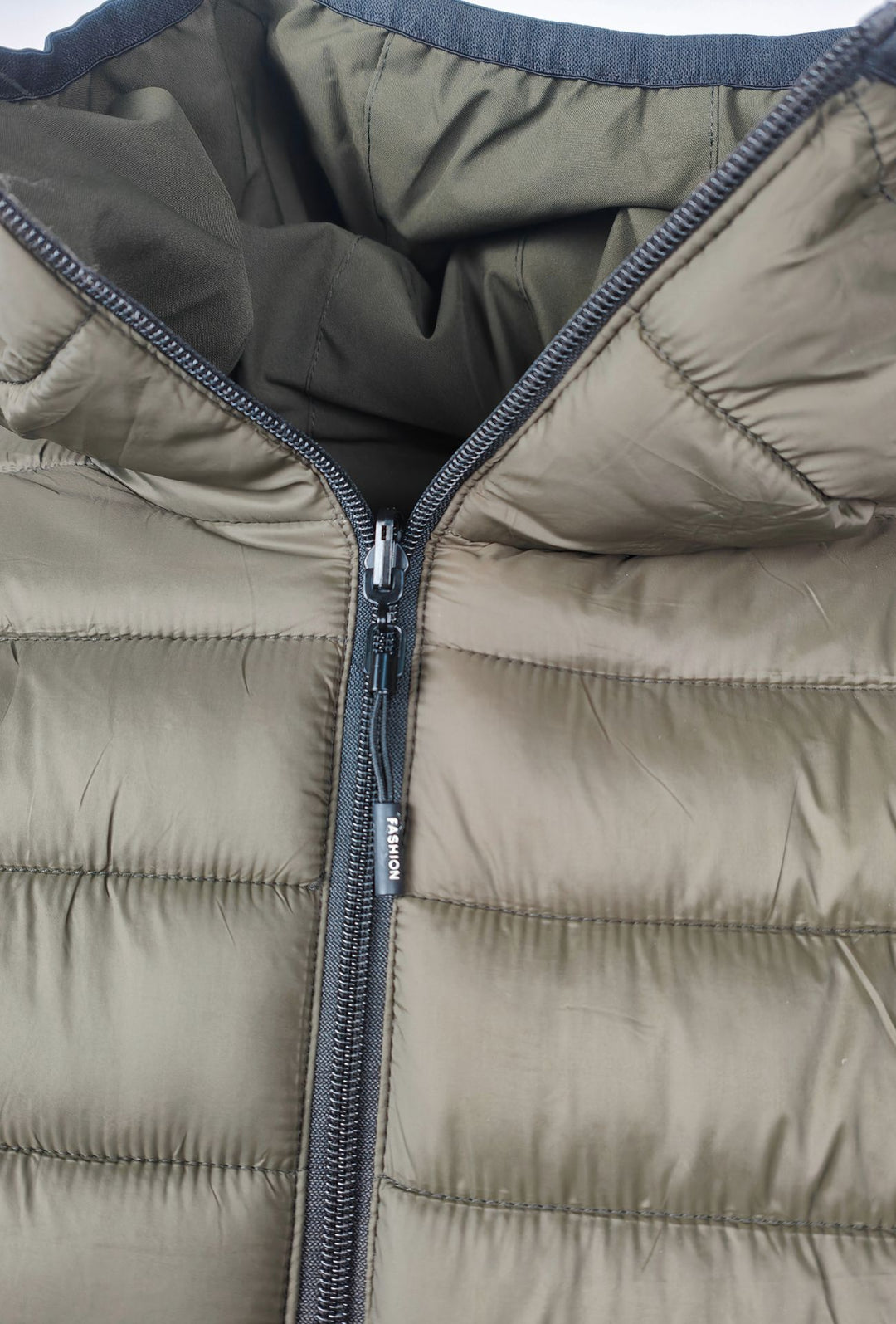 Giubbotto Uomo Double Face Dresserd Piumino e tessuto tecnico - VERDE MILITARE