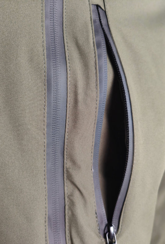 Giubbotto Uomo Double Face Dresserd Piumino e tessuto tecnico - VERDE MILITARE