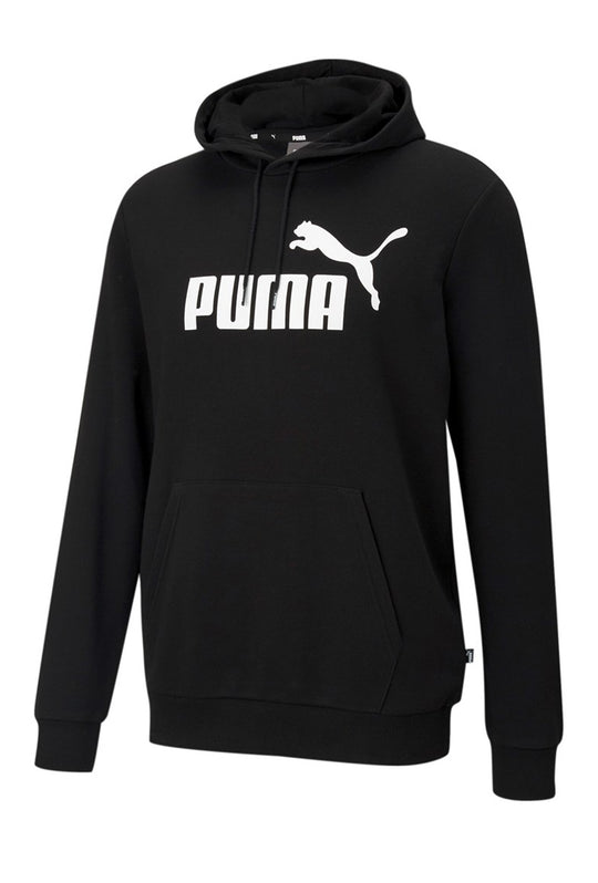 Felpa Uomo Puma con cappuccio stampo grande - NERO