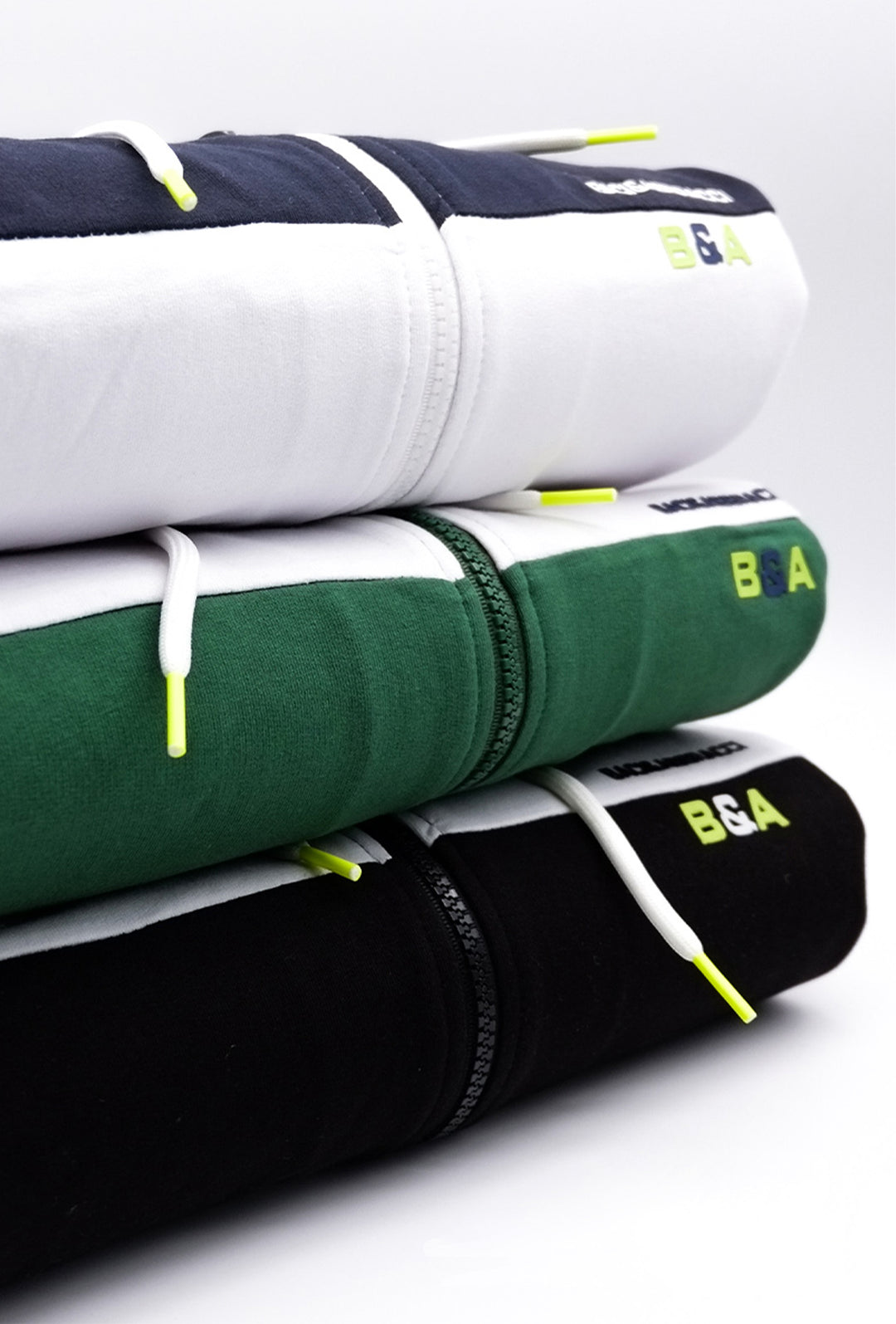 Felpa Uomo Baci & Abbraccio Cotone Leggero Felpe con zip e cappuccio Dresserd - NERO