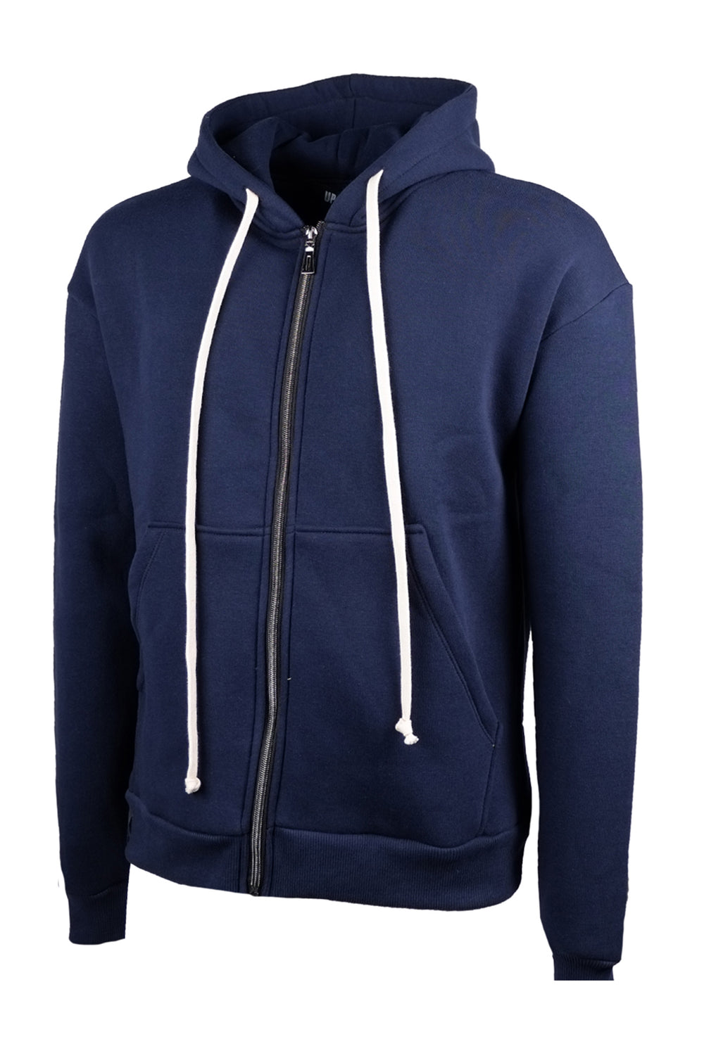 Felpa Uomo zip e cappuccio Tinta Unita Regular Fit Dresserd - BLU