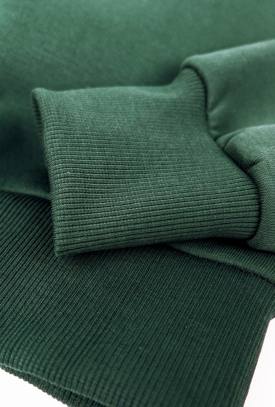 Felpa uomo Girocollo tinta unita felpato - VERDE
