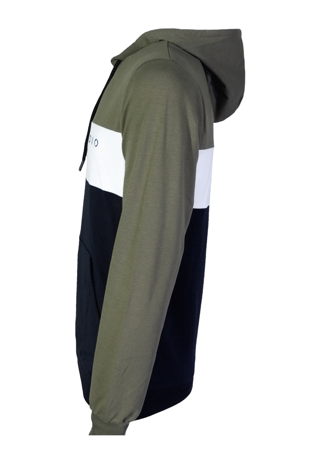 Felpa Uomo Chiusa con Cappuccio Felpe in cotone Leggero Slim fit Bicolore Dresserd - VERDE