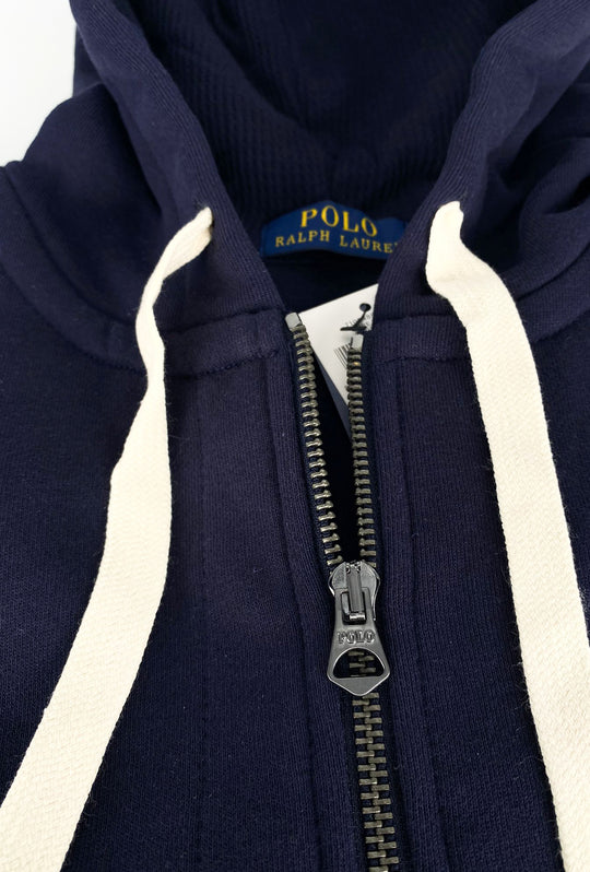 Felpa Uomo Polo Ralph Lauren con cappuccio e zip - BLU