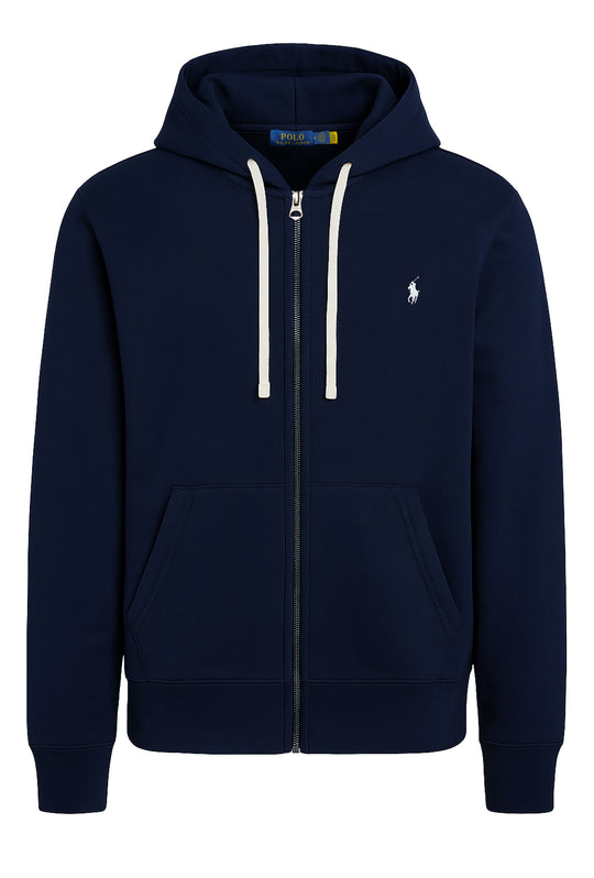 Felpa Uomo Polo Ralph Lauren con cappuccio e zip - BLU