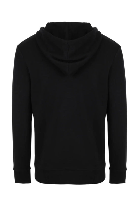 Felpa Uomo Diadora con cappuccio e stampa sul petto - NERO