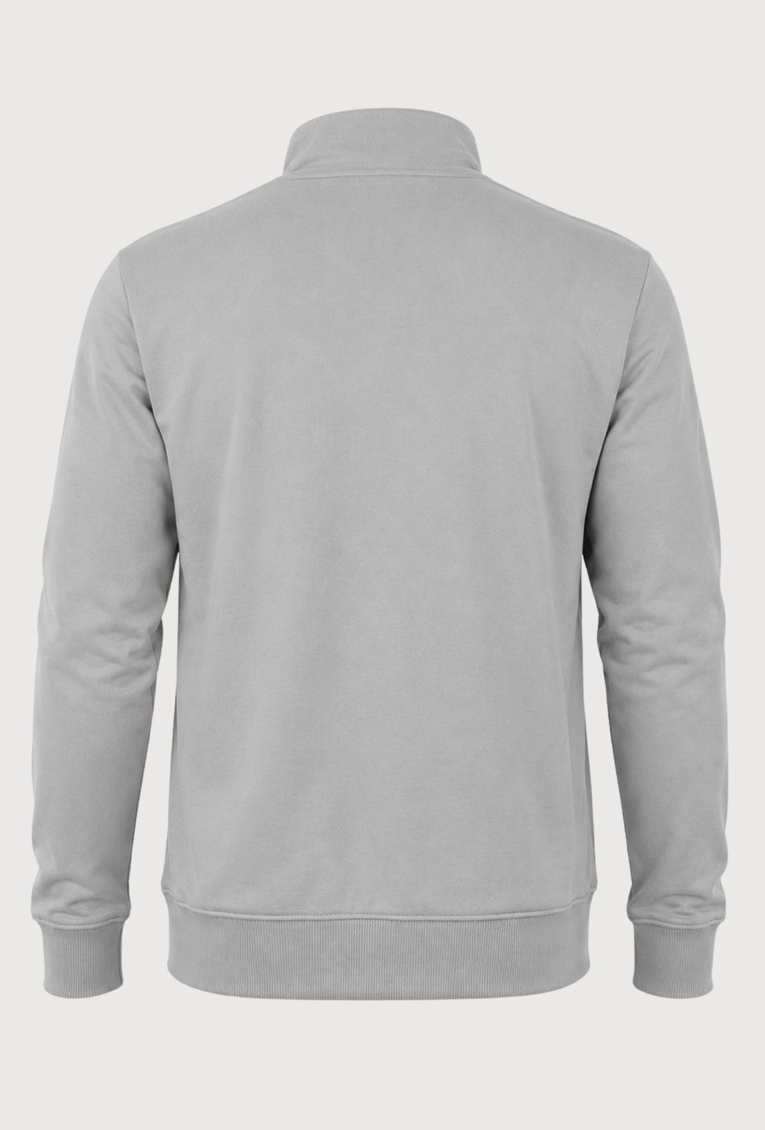 Felpa Full Zip MEED MILANO In Cotone logo Gommato Lato Cuore- GRIGIO