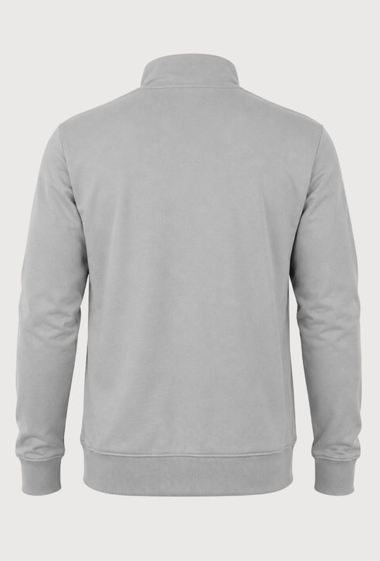 Felpa Full Zip MEED MILANO In Cotone logo Gommato Lato Cuore- GRIGIO