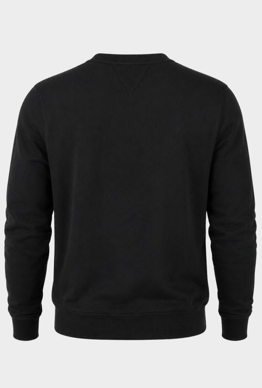Felpa Uomo NORTH SAILS  Girocollo in 100% Cotone Logo ricamato lato cuore- NERO