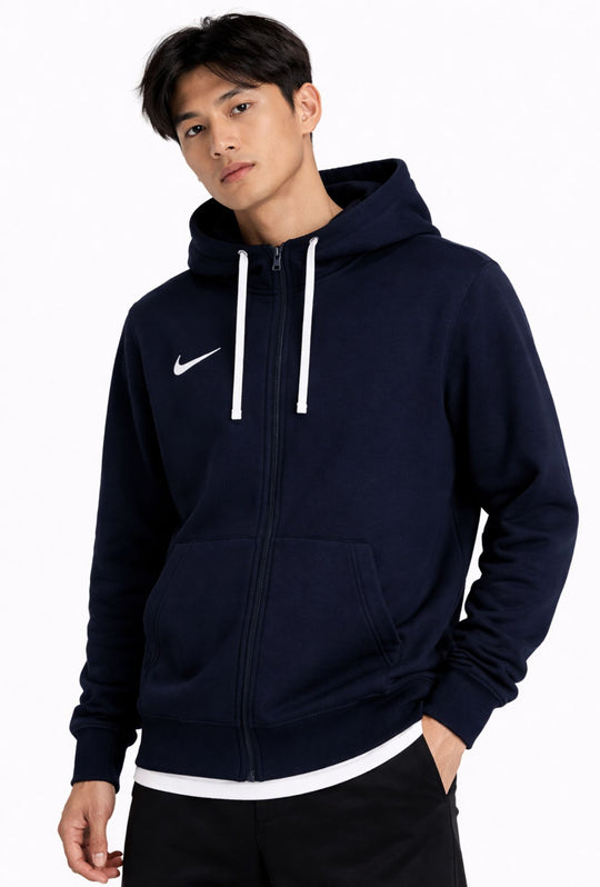 Felpa uomo NIKE con zip park20 fz hoodie felpata - BLU