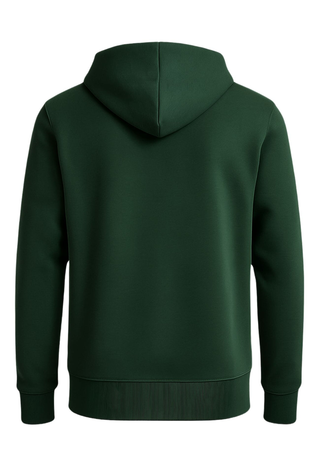 Felpa uomo felpata Full zip con cappuccio - VERDE