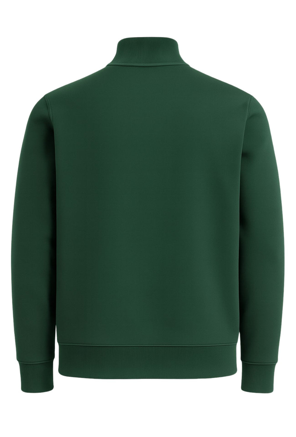 Felpa Uomo aperta con zip felpe invernali senza cappuccio - VERDE
