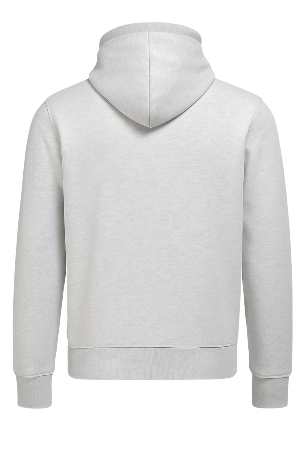 Felpa uomo chiusa con cappuccio in cotone - GRIGIO CHIARO