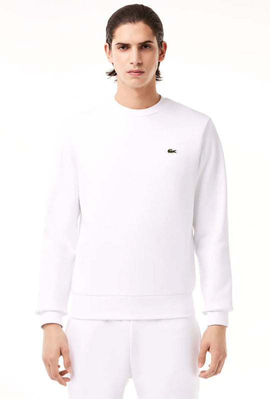 Felpa Uomo Lacoste girocollo felpato - BIANCO