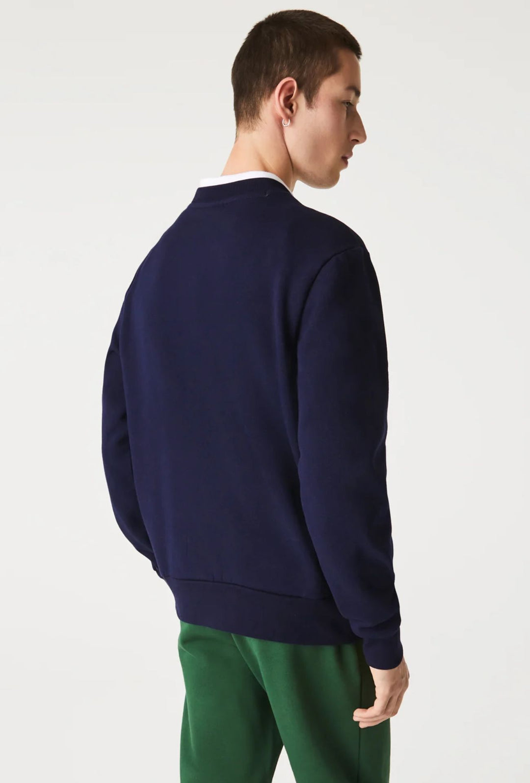 Felpa Uomo Lacoste girocollo felpato - BLU