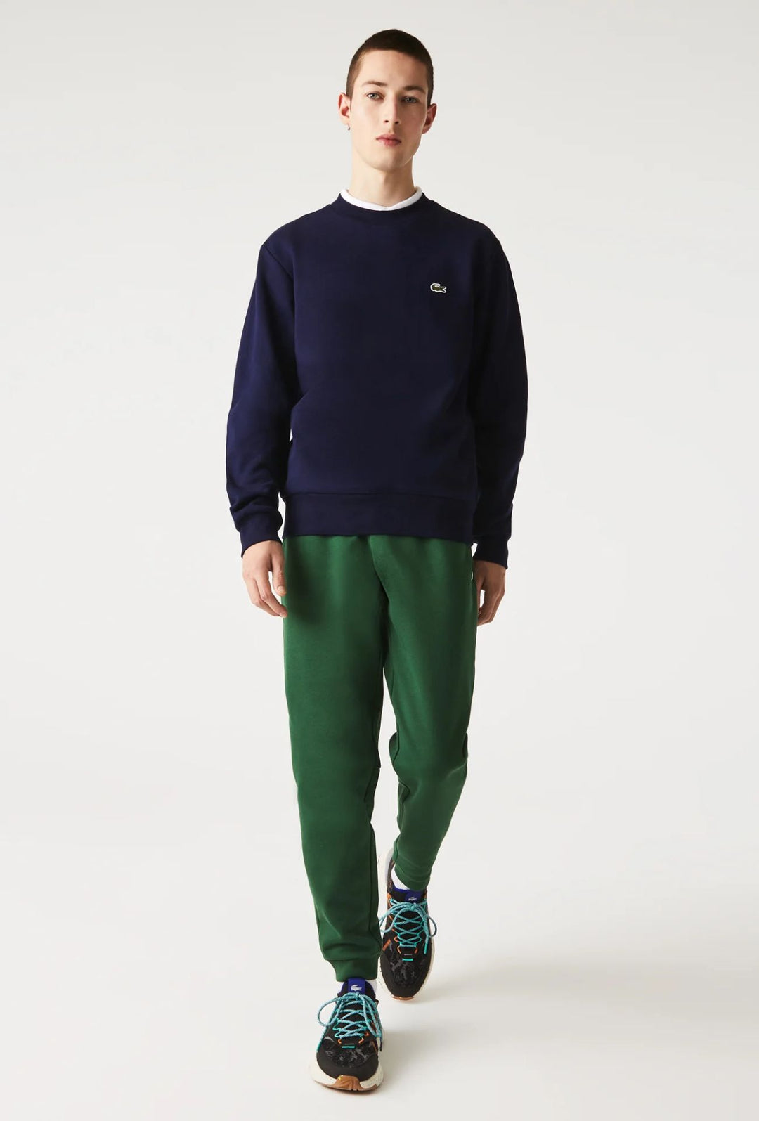 Felpa Uomo Lacoste girocollo felpato - BLU