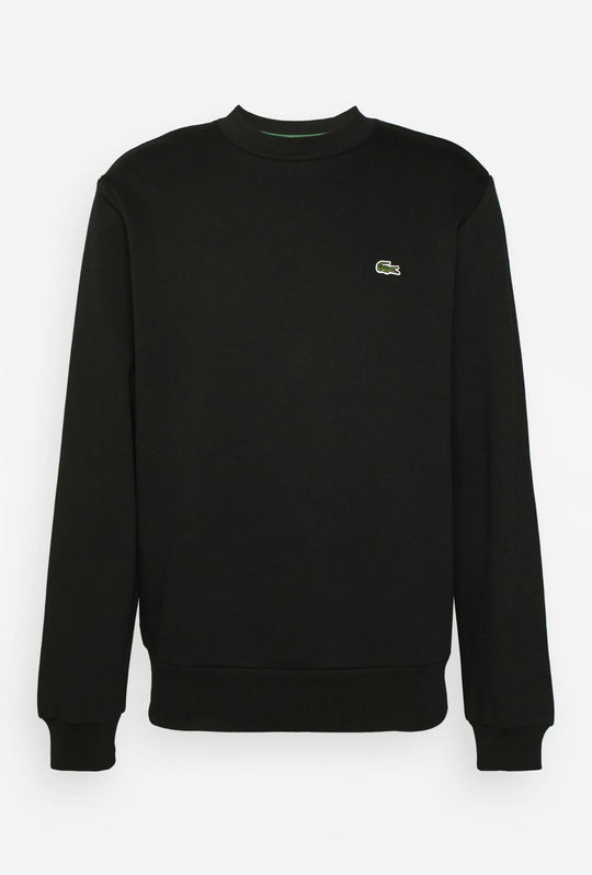 Felpa Uomo Lacoste girocollo felpato - NERO