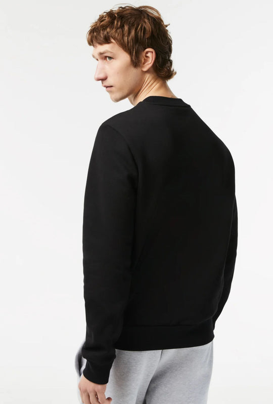 Felpa Uomo Lacoste girocollo felpato - NERO