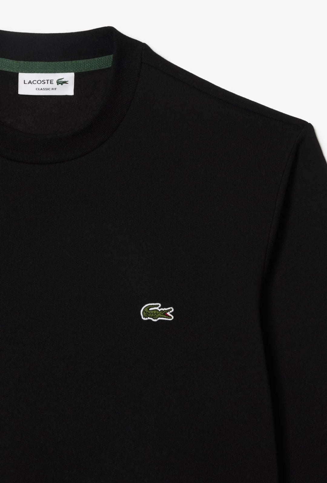 Felpa Uomo Lacoste girocollo felpato - NERO