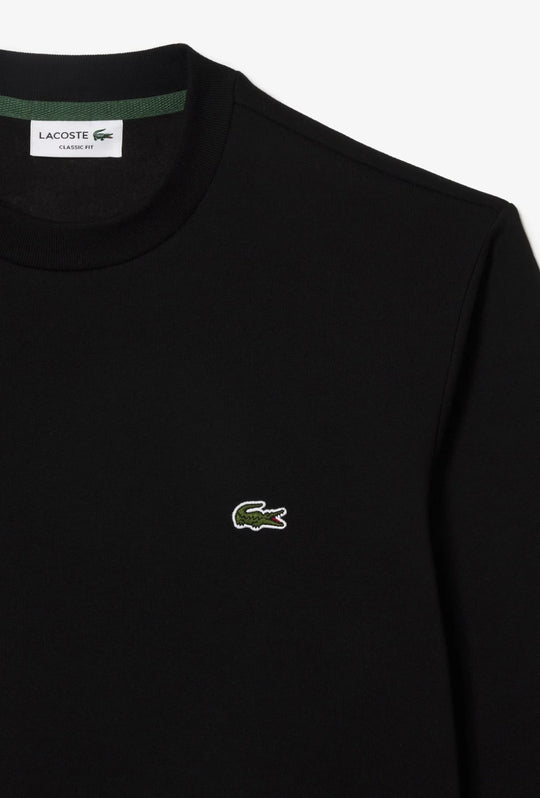 Felpa Uomo Lacoste girocollo felpato - NERO