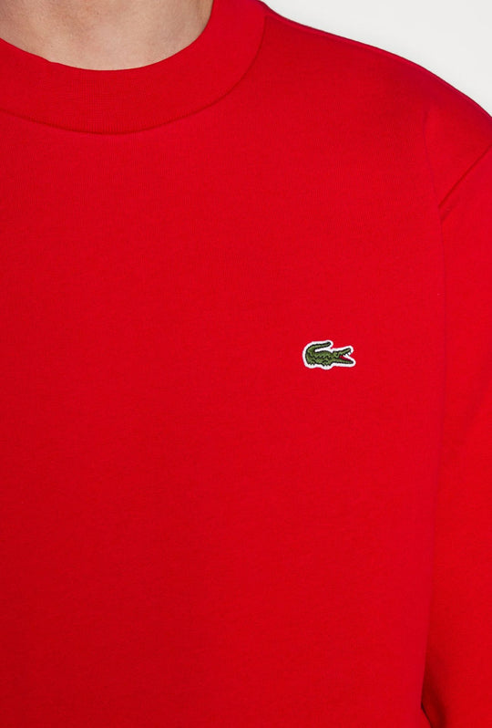 Felpa Uomo Lacoste Rouge Girocollo Vestibilità Regolare - ROSSO