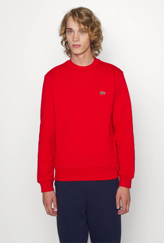 Felpa Uomo Lacoste Rouge Girocollo Vestibilità Regolare - ROSSO