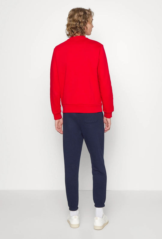 Felpa Uomo Lacoste Rouge Girocollo Vestibilità Regolare - ROSSO