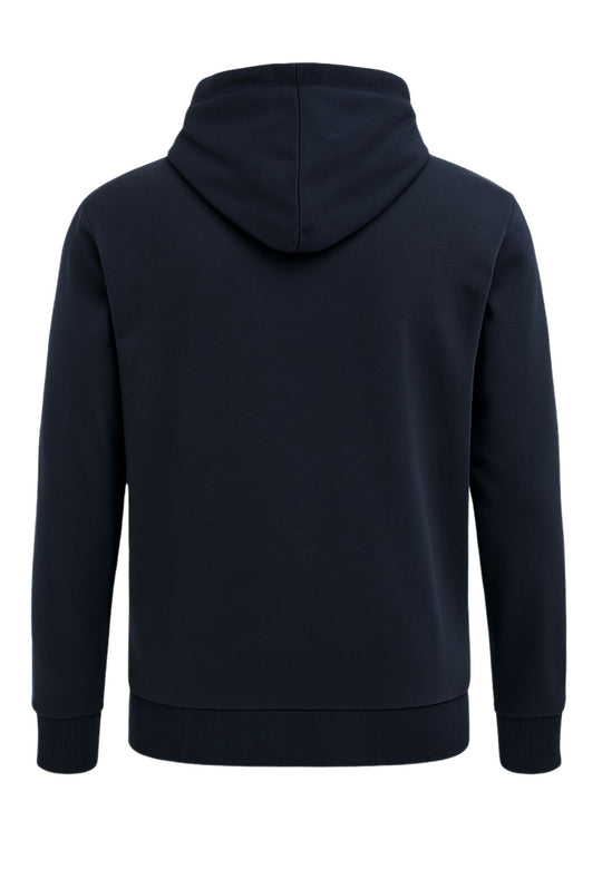 Felpa Uomo RIFLE chiusa con cappuccio cotone leggero - BLU