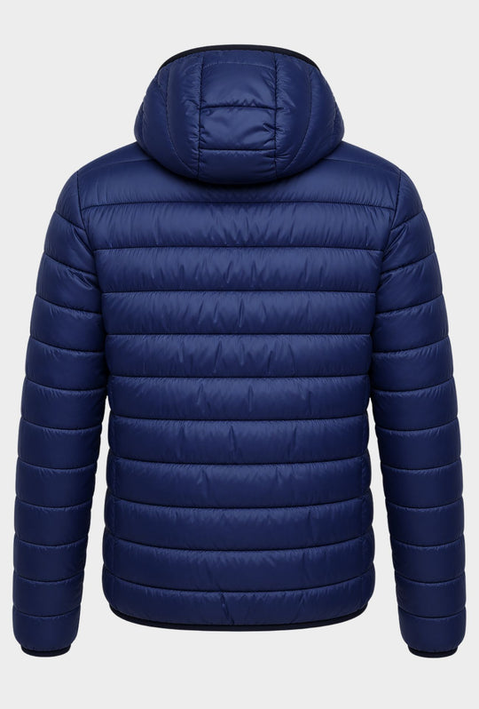 Giubbotto Uomo Double Face Dresserd Piumino e tessuto tecnico - BLU