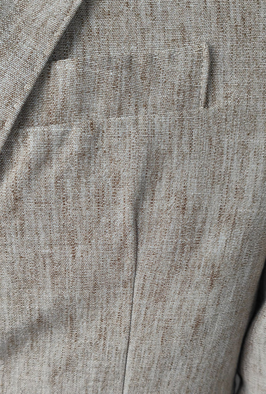 Giacca Uomo PORTOCERVO in Cotone e Lino Drop 7- BEIGE MELANGE