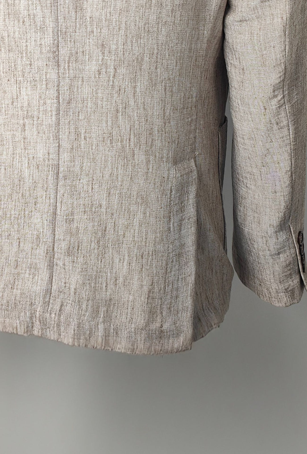 Giacca Uomo PORTOCERVO in Cotone e Lino Drop 7- BEIGE MELANGE
