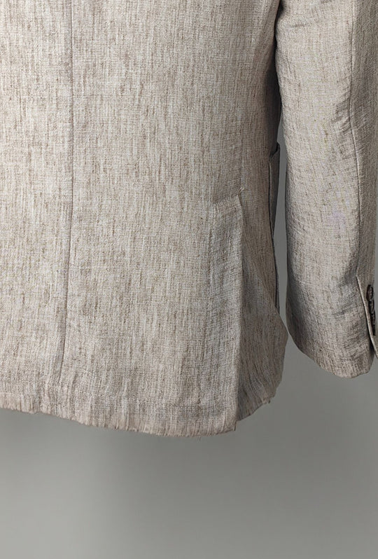 Giacca Uomo PORTOCERVO in Cotone e Lino Drop 7- BEIGE MELANGE