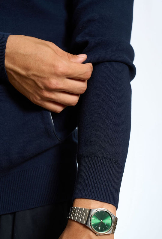 Maglia full zip doppio cursore maglione dresserd - BLU