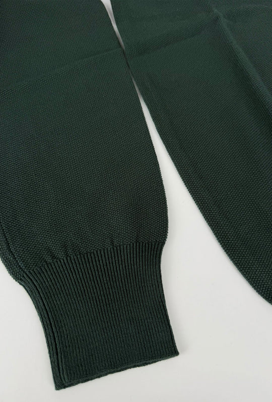 Maglioncino uomo 100% Cotone Trama lavorata Maglie Girocollo Dresserd - VERDE SCURO