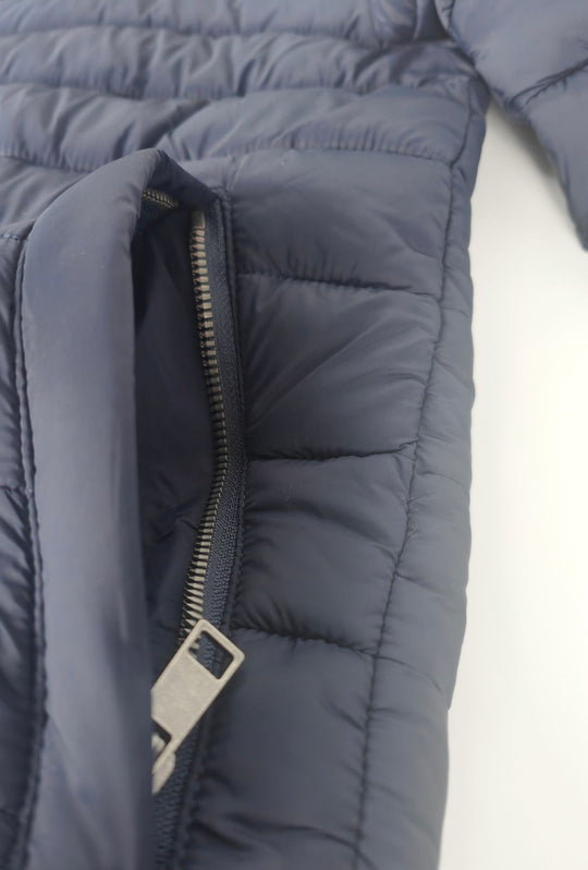 Giubbino Uomo tecnico ARMATA DI MARE con Cappuccio logo gommato lato cuore- BLU NAVY