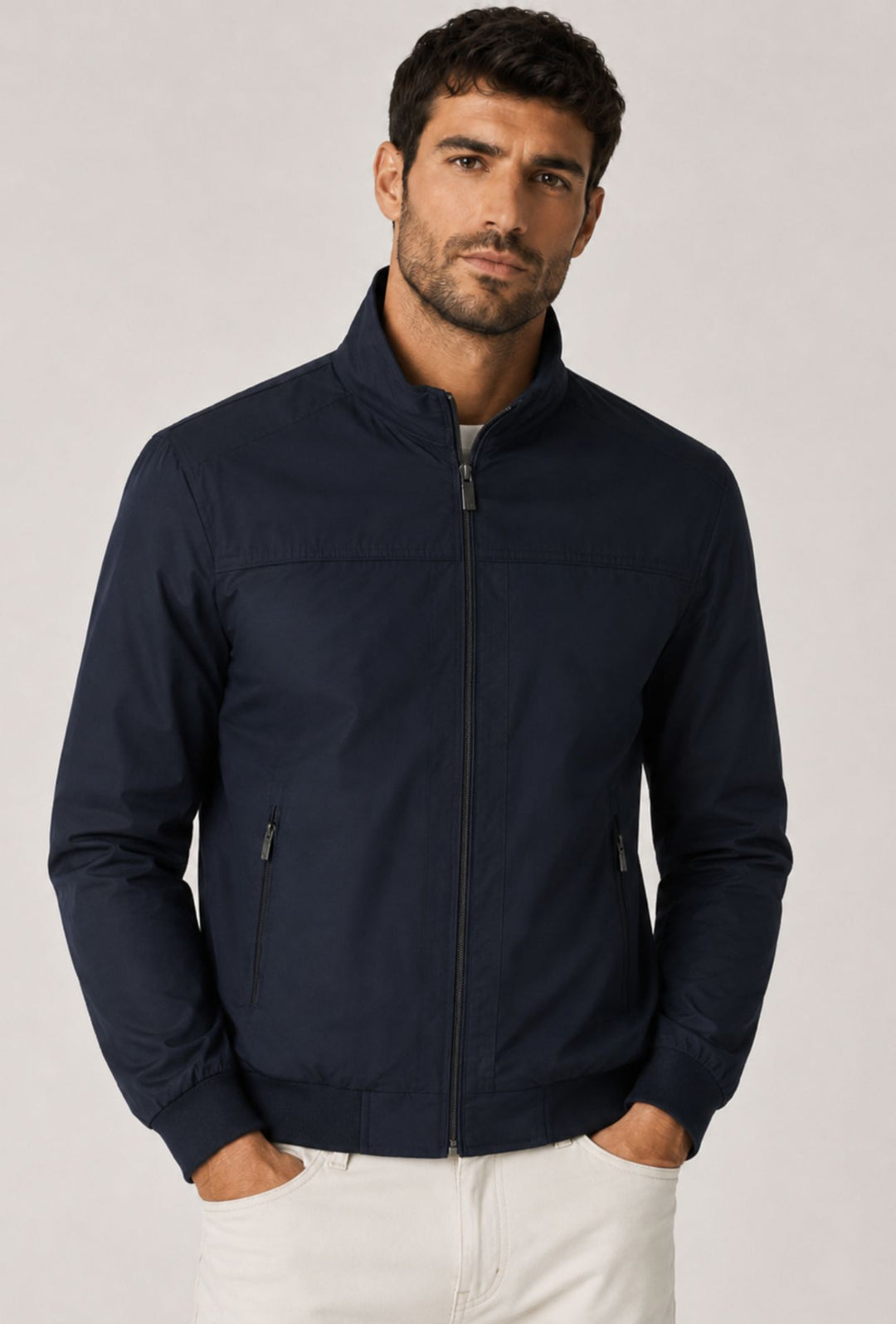 Giubbotto uomo 100% cotone Portocervo- BLU NAVY