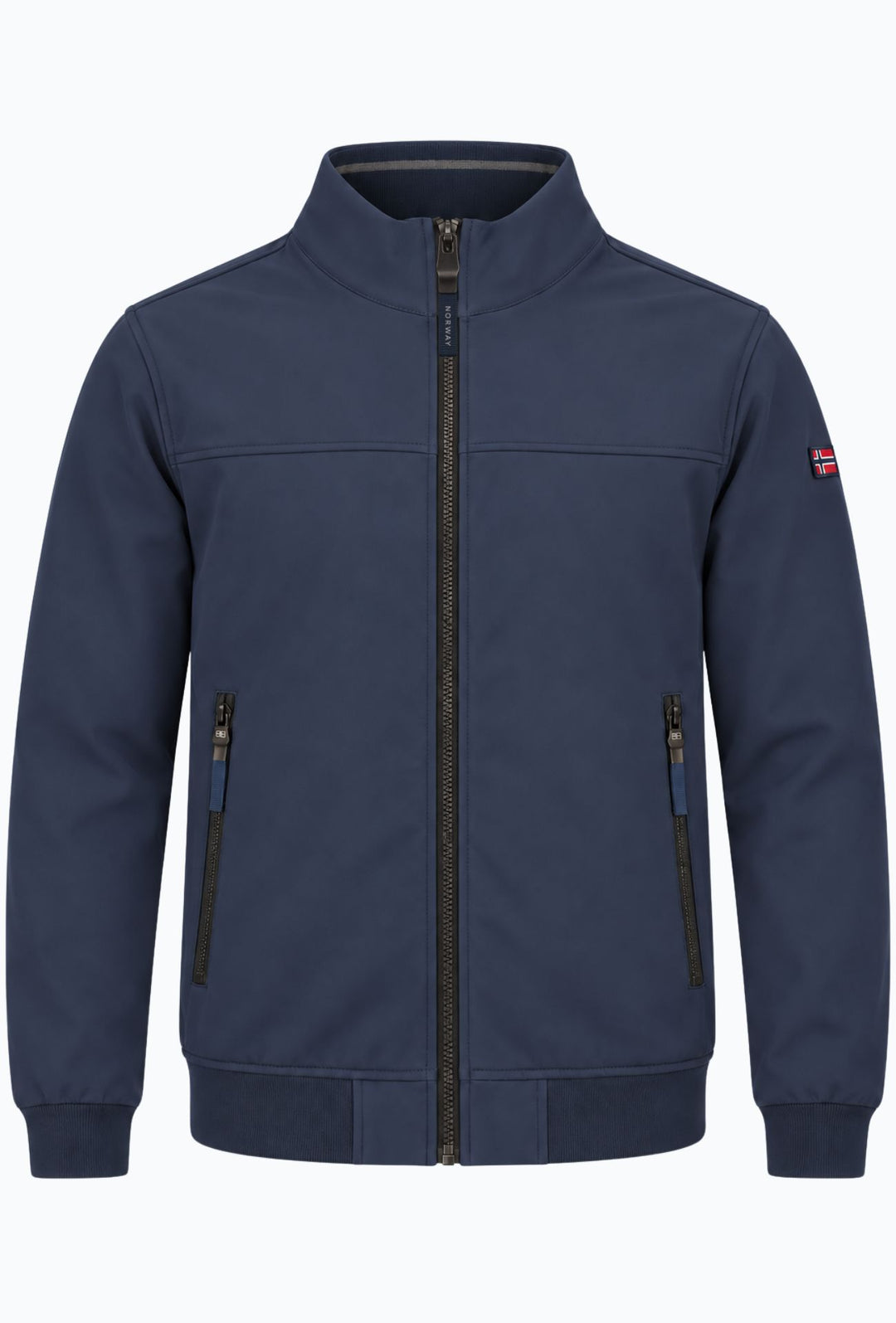 Giubbino Uomo Slim Norway Waterproof con Interno in Pile senza cappuccio  - BLU NAVY