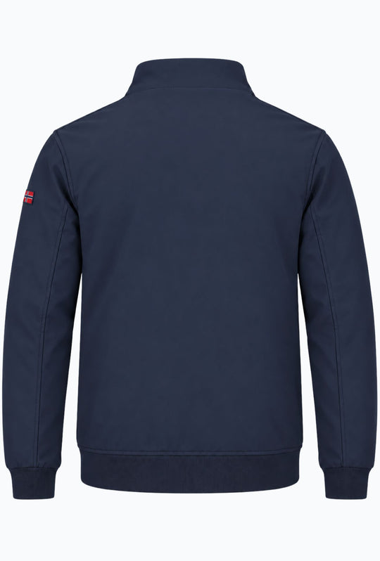 Giubbino Uomo Slim Norway Waterproof con Interno in Pile senza cappuccio  - BLU NAVY