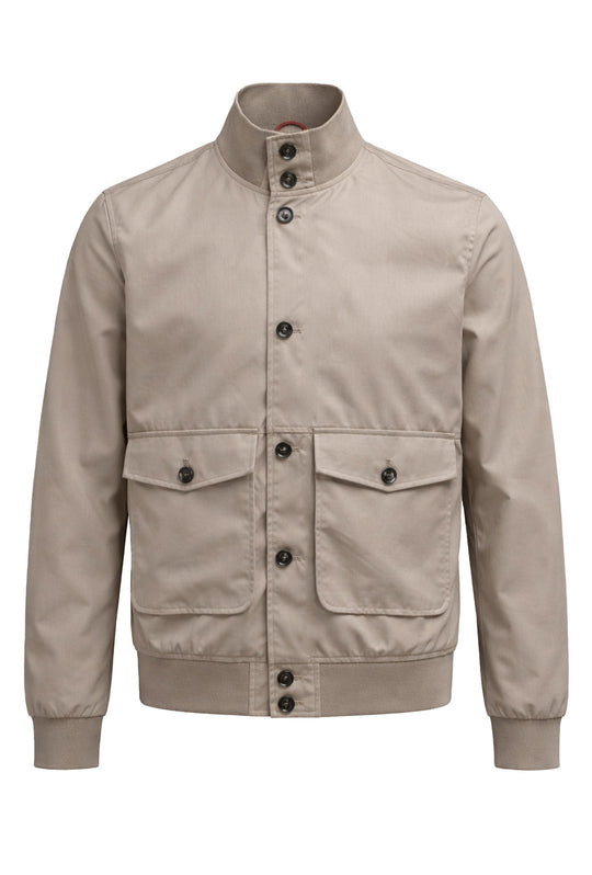 Giubbotto uomo con tasconi bomber leggero dresserd - SABBIA