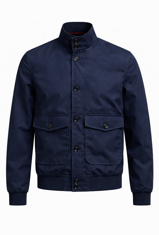 Giubbotto uomo con tasconi bomber leggero dresserd - BLU