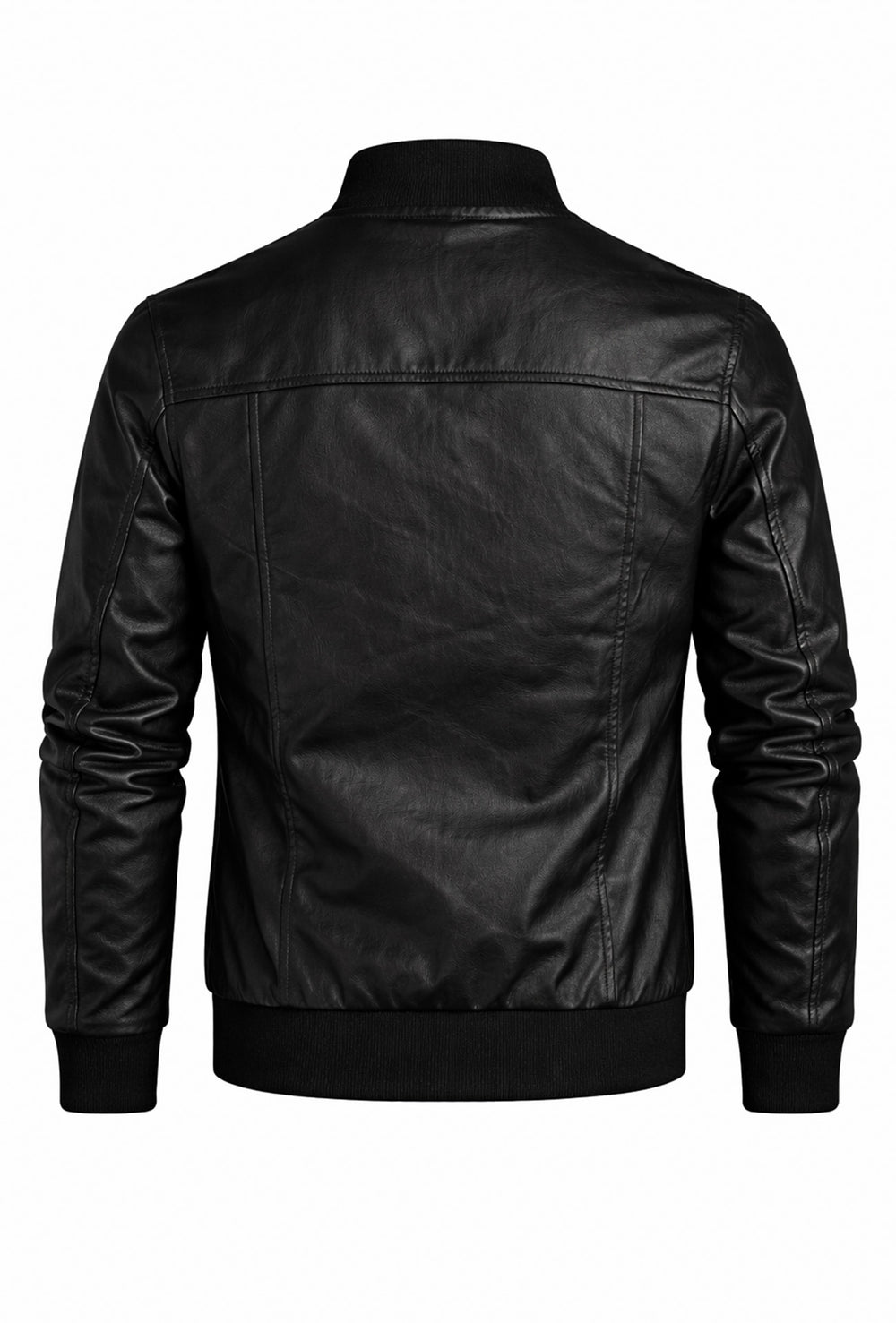 Giubbotto uomo Dresserd in Simil Pelle primaverile - NERO